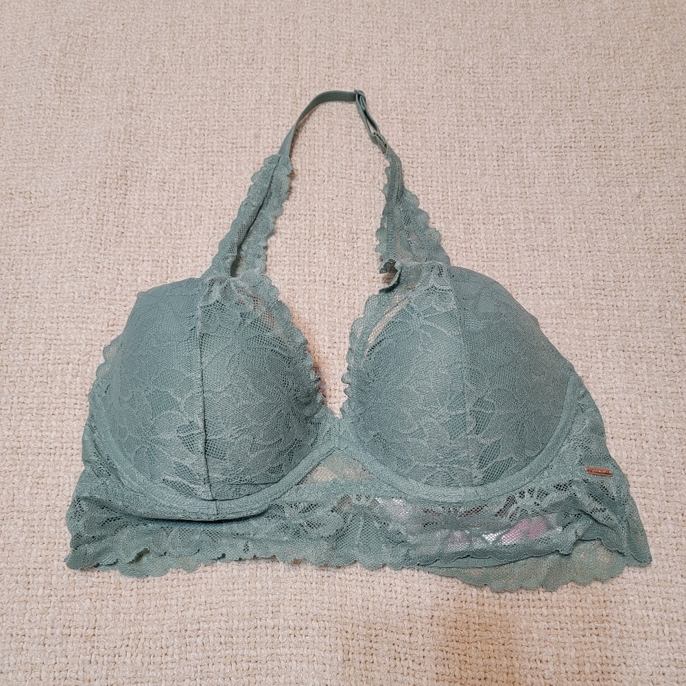 PINK HALTER BRA